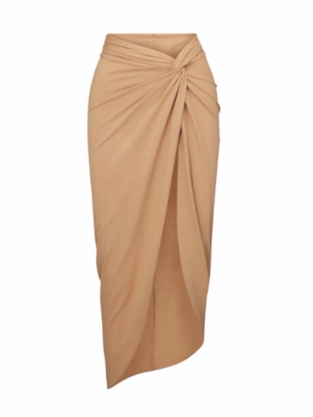SKIMS Signature Swim Sarong Skirt Ochre Beige Size 2X NEW SW-SKT-0016